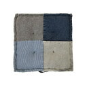 Fierte フィエルテ フロアクッション DP-01 デニムパッチ BL 50×50×10cm【メーカー直送:代金引換不可:同梱不可】【北海道・沖縄・離島は配達不可】