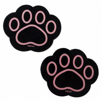 ねこのすべり止めマット クロ 2個セット ME216【配送方法:メール便/同梱不可/代引不可/日時指定不可】【北海道・沖縄・離島は配達不可】