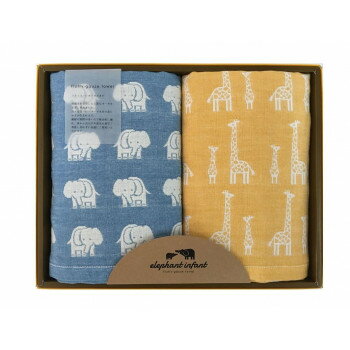 エレファントインファント エレファントギフト バスタオル×2 ELF-60【メーカー直送：代金引換不可：同..