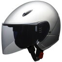 セミジェットヘルメット LLサイズ(61~62cm未満) シルバー RE-351【メーカー直送:代金引換不可:同梱不可】【北海道・沖縄・離島は配達不可】