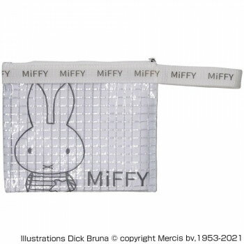 ミッフィー　クリアシリーズ　フラットポーチ　MF-6126【メーカー直送：代金引換不可：同梱不可】【北海道・沖縄・離島は配達不可】