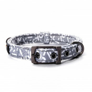 ルークラン ドッグネス 首輪 エレガント M ライトグレー ペット用品【メーカー直送：代金引換不可：同梱不可】【北海道・沖縄・離島は配達不可】