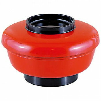 福井クラフト　やすらぎミニ丼(蓋親)朱ツバ黒内黒 41000040【メーカー直送：代金引換不可：同梱不可】【北海道・沖縄・離島は配達不可】