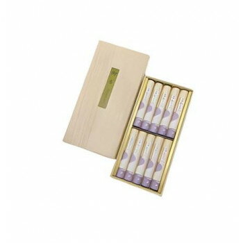 奥野晴明堂 白檀おもかげ 短寸筒箱10本入 桐箱入り【メーカー直送：代金引換不可：同梱不可】【北海道・沖縄・離島は配達不可】