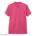 アイトス ニットスクラブ(男女兼用) ローズ M 861411【メーカー直送:代金引換不可:同梱不可】【北海道・沖縄・離島は配達不可】(4)