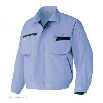 アイトス 長袖ブルゾン(男女兼用) ミストバイオレット×ネイビー M 6321【メーカー直送：代金引換不可：同梱不可】【北海道・沖縄・離島は配達不可】