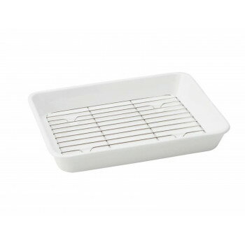 陶製バット S ステンレススノコ付 T-883242【メーカー直送：代金引換不可：同梱不可】【北海道・沖縄・離島は配達不可】