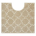 ナチュラルトイレマット 55×60cm ドットベージュ【メーカー直送:代金引換不可:同梱不可】【北海道・沖縄・離島は配達不可】