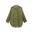 シャツ ピグメントダイ カーキ 25025220201【メーカー直送:代金引換不可:同梱不可】【北海道・沖縄・離島は配達不可】
