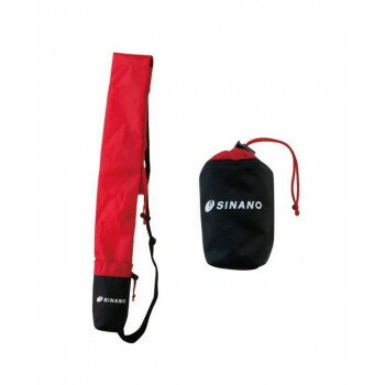 SINANO シナノ　1組収納 ポールケース レッド 762102【メーカー直送：代金引換不可：同梱不可】【北海..