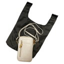 DAICO Pisoraro(ピソラロ) バンブー スマホポシェット(エコバック付属) アイボリー PR141【メーカー直送:代金引換不可:同梱不可】【北海道・沖縄・離島は配達不可】