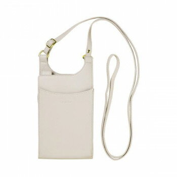 ショルダーストラップ付きスマホポーチ La glace Mサイズ Light Beige SP-LG01-M【メーカー直送：代金引換不可：同梱不可】【北海道・沖縄・離島は配達不可】