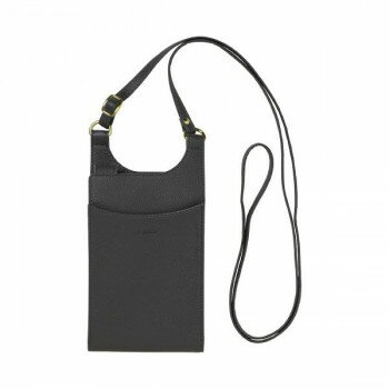 ショルダーストラップ付きスマホポーチ La glace Mサイズ Charcoal Gray SP-LG03-M【メーカー直送：代金引換不可：同梱不可】【北海道・沖縄・離島は配達不可】