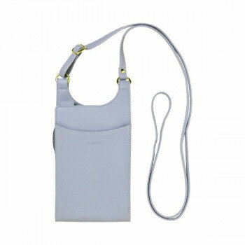 ショルダーストラップ付きスマホポーチ La glace Mサイズ Smoke Blue SP-LG04-M【メーカー直送：代金引換不可：同梱不可】【北海道・沖縄・離島は配達不可】