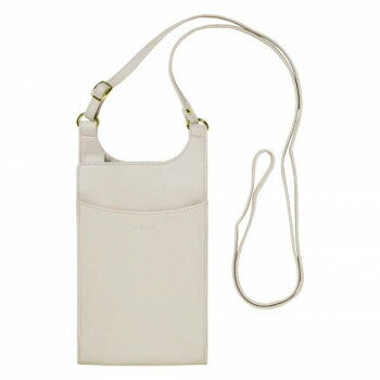 ショルダーストラップ付きスマホポーチ La glace Lサイズ Light Beige SP-LG01-L【メーカー直送：代金引換不可：同梱不可】【北海道・沖縄・離島は配達不可】