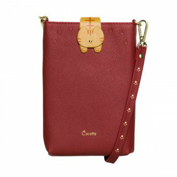 ショルダーストラップ付きスマホポーチ Cocotte Red SP-COT04【メーカー直送：代金引換不可：同梱不可】【北海道・沖縄・離島は配達不可】