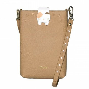 ショルダーストラップ付きスマホポーチ Cocotte Beige SP-COT05【メーカー直送：代金引換不可：同梱不可】【北海道・沖縄・離島は配達不可】