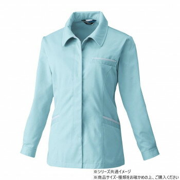 Long-Sleeved - 桑和 4222 レディース長袖スモック Mサイズ パウダB(204)【メーカー直送：代金引換不可：同梱不可】【北海道・沖縄・離島は配達不可】