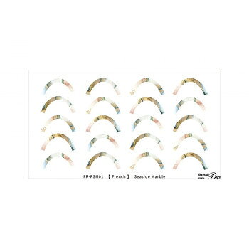 Sha-Nail Pro PLUS 写ネイル ネイルシール French Seaside Marble FR-RSM01【メーカー直送：代金引換不可：同梱不可】【北海道・沖縄・離島は配達不可】
