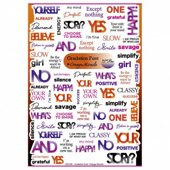 Sha-Nail Pro ̥ͥ ͥ륷 Gradation Font -Orange Miracle- GFS-001ڥ᡼ľ...