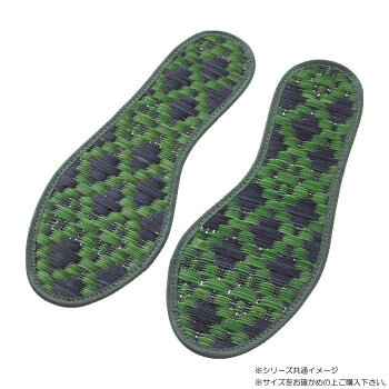 ※パッケージ、デザイン等は予告なく変更される場合があります。※画像はイメージです。商品タイトルと一致しない場合があります。い草を使用したインソールです。い草には消臭抗菌機能があります。さらりとした触り心地でむれにくい。※お使いのブラウザ・モニター等の環境により、実際の商品と多少色が異なって見える場合がございます。※北海道、沖縄、離島は、別途送料が発生致します。※こちらの商品は「メール便(ポスト投函)」でのお届けになります、そのため、お届け日時のご指定は不可となっております。サイズ(約)28cm個装サイズ：31×11×0.6cm重量60g個装重量：40g素材・材質表地:い草裏面:不織布生産国日本広告文責:株式会社ホームセンターセブンTEL:0978-33-2811※パッケージ、デザイン等は予告なく変更される場合があります。※画像はイメージです。商品タイトルと一致しない場合があります。fk094igrjs