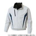 サンエス チタン加工長袖ブルゾン 6:シルバーグレー L KF101【メーカー直送:代金引換不可:同梱不可】【北海道・沖縄・離島は配達不可】