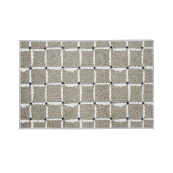 (クリーンテックス) 玄関マット Tomoko Murata Windcheck Grey 45×75cm【メーカー直送：代金引換不可：同梱不可】【北海道・沖縄・離島は配達不可】