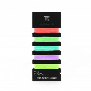 NEON 25番刺しゅう糸セット PASTEL NE-C3【配送方法:メール便/同梱不可/代引不可/日時指定不可】【北海..