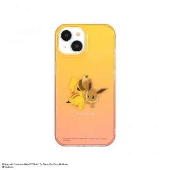 ポケットモンスター iPhone15/14/13 対応ソフトケース ピカチュウ＆イーブイ POKE-864A【メーカー直送：代金引換不可：同梱不可】【北海道・沖縄・離島は配達不可】