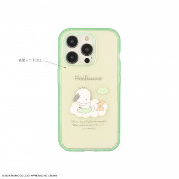 サンリオ IIIIfit Clear iPhone15 Pro対応ケース ポチャッコ SANG-356PC【メーカー直送：代金引換不可：同梱不可】【北海道・沖縄・離島は配達不可】