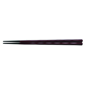 福井クラフト　PBT 22.5cm六角立荒彫箸チーク塗 90022692【メーカー直送：代金引換...