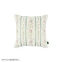 川島織物セルコン ミントン ハドンホールフラワーリボン 背当クッションカバー 45×45cm LL1221 G グリーン【メーカー直送:代金引換不可:同梱不可】【北海道・沖縄・離島は配達不可】