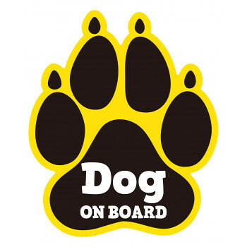 東洋マーク製作所　バイク・カーステッカー　DOG ON BOARD マグネット　DO-2【メーカー直送：代金引換不可：同梱不可】【北海道・沖縄・離島は配達不可】