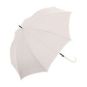 中谷 傘 スクエアカット手元 無地 ライトグレー Natural Basic 長傘 715-063【メーカー直送:代金引換不可:同梱不可】【北海道・沖縄・離島は配達不可】
