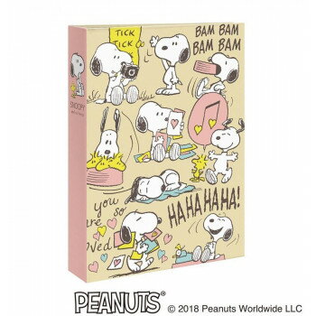 ナカバヤシ ポケットアルバム ピーナッツ スヌーピー 3段ポケット L判 180枚収納 B柄 1PL-1504-2【メーカー直送：代金引換不可：同梱不可】【北海道・沖縄・離島は配達不可】