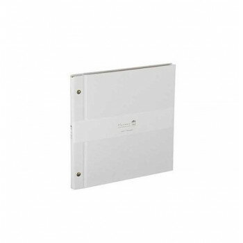 ナカバヤシ ハルマー ビス式フリーアルバム デミ ホワイト・A-HRD-201-W【メーカー直送：代金引換不可：同梱不可】【北海道・沖縄・離島は配達不可】