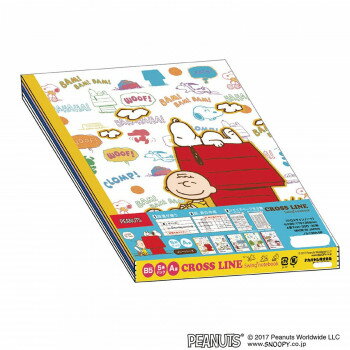 ナカバヤシ　クロスラインB5/スヌーピー/メリー/A罫/30枚/5P　ノS-136A-5P【配送方法:メール便/同梱不可/代引不可/日時指定不可】【北海道・沖縄・離島は配達不可】