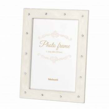 ナカバヤシ　フォトフレーム/金属製/シンプル/L/ホワイト　F-TA-108-L-W【配送方法:メール便/同梱不可/代引不可/日時指定不可】【北海道・沖縄・離島は配達不可】