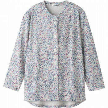 ケアファッション カットマグネット釦カーディガン(指先ストレッチ)(婦人) ネイビー M～L 82060121【メーカー直送：代金引換不可：同梱不可】【北海道・沖縄・離島は配達不可】