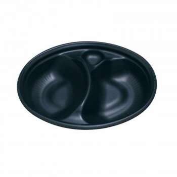 中央化学　使い捨て容器　SDビストロ　仕切付　本体　(50入)　黒　M24-18　GBS0601【メーカー直送：代金引換不可：同梱不可】【北海道・沖縄・離島は配達不可】