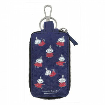 三金商事 ダブルポケットキーケース リトルミイ ネイビー FS1083【メーカー直送：代金引換不可：同梱不可】【北海道・沖縄・離島は配達不可】
