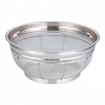 本間冬治工業　BK　18-8浅型ざる　43cm　AAS04043【メーカー直送：代金引換不可：同梱不可】【北海道・..