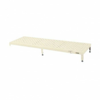 サカエ 足踏台高床用 1800×600×180mm アイボリー 防振アジャスター付 JA-1860NI【メーカー直送：代金引換不可：同梱不可】【北海道・沖縄・離島は配達不可】