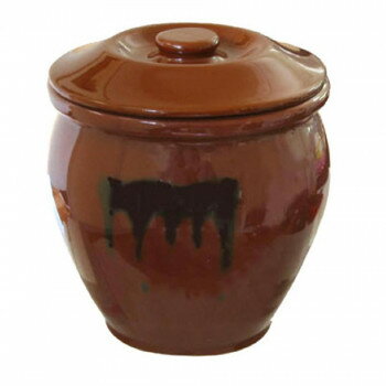 丸かめ (蓋付) 8号 14.4L【メーカー直送：代金引換不可：同梱不可】【北海道・沖縄・離島は配達不可】