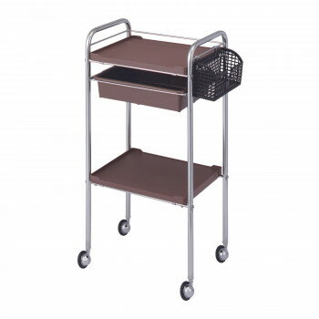 Western Furniture - サロン向け C-411 セット台 ブラウン 14117【メーカー直送：代金引換不可：同梱不可】【北海道・沖縄・離島は配達不可】