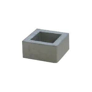 マツモト産業 瓦製品 いぶしブロック150(溝無しタイプ) 100□×50mm【メーカー直送：代金引換不可：同梱..