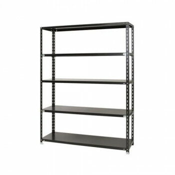 スチールラック NC1500-21-5段 間口1500×奥行450×高さ2100mm ブラック【メーカー直送：代金引換不可：同梱不可】【北海道・沖縄・離島は配達不可】
