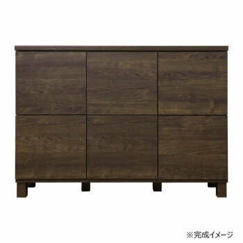 日本製組立家具 収納キャビネット リビングボード CO-NC-8011CB ダークブラウン【メーカー直送：代金引換不可：同梱不可】【北海道・沖縄・離島は配達不可】