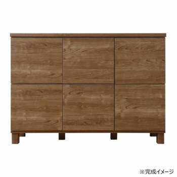 日本製組立家具 リビングボード 収納キャビネット CO-NC-8011CB ライトブラウン【メーカー直送：代金引換不可：同梱不可】【北海道・沖縄・離島は配達不可】