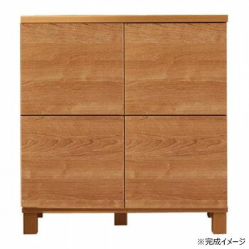 日本製組立家具 リビングボード 収納キャビネット CO-NC-8075CB ナチュラル【メーカー直送：代金引換不可：同梱不可】【北海道・沖縄・離島は配達不可】